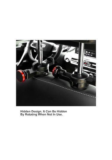 Cbtx Global Dm-034 Araç Kafalık Telefon Tutucu Montaj Güçlü Manyetik Tablet Tutucu Stand Braketi - Kırmızı