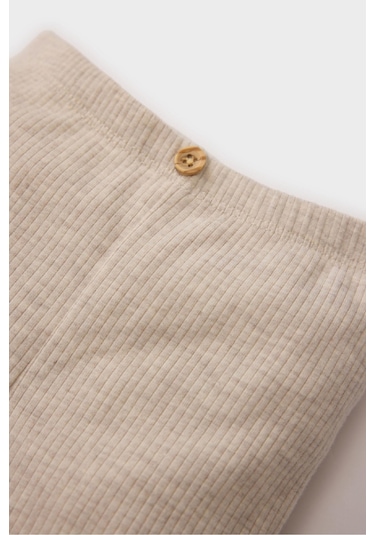 DeFacto Kız Bebek Düz Paça Fitilli Kaşkorse Basic Düz Tayt Z4676A225SPBG777 Bej