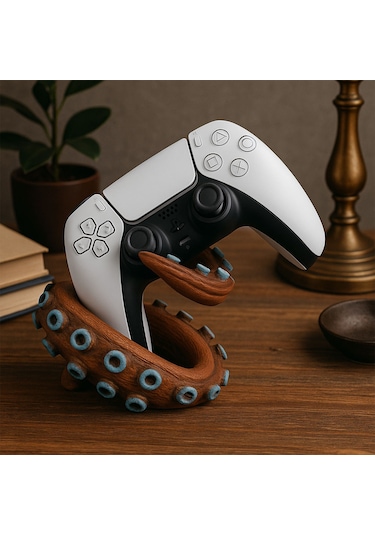 Ahtapot Tasarımlı Gamepad Standı-fibrika Store