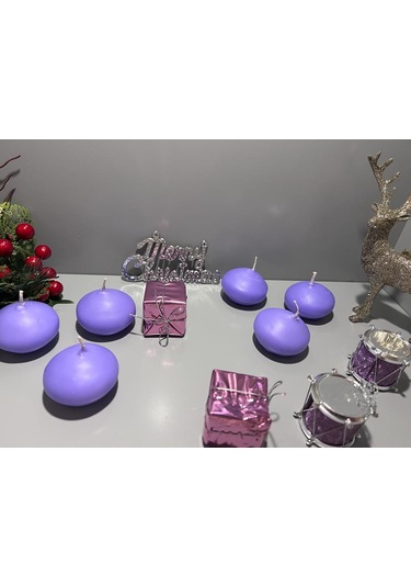 İv Candles 12 Li Açık Lila Suda Yüzen Mum