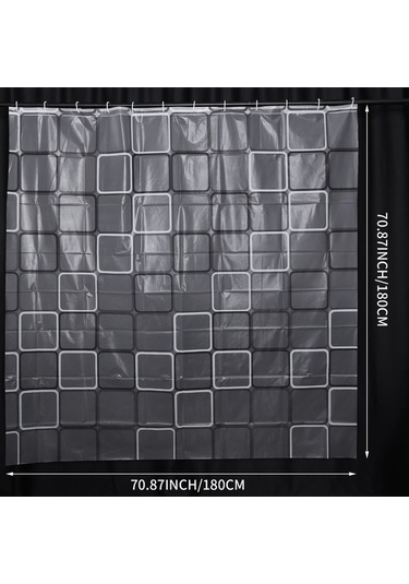 Ulzyvf Duş Perdesi Askısı - Banyo İçin Su Geçirmez 12 İnç Diğer