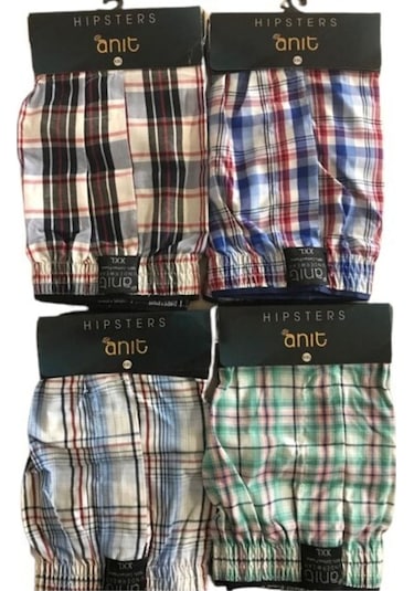 4'Lü Paket Poplin Kumaş Erkek Boxer