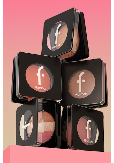 Flormar Işıltılı Fırınlanmış Allık - Baked Blush-On - 048 Pure Peach - 8682536051460