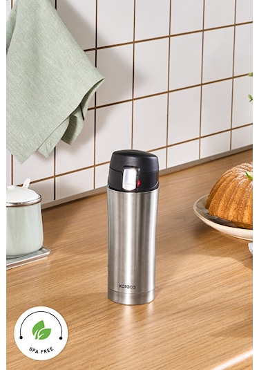 Karaca Pluton Çelik Sızdırmaz Termos Inox 450 ml