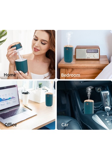 Leezsing 280ml Kişisel Renkli Buharlı Nemlendirici Uçucu Yağ Difüzörü Taşınabilir Usb Nemlendirici Otomatik Kapanma 2 Tip