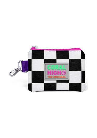 Coral High Kids Mor Dama Desenli Bozuk Para Çantası 21802