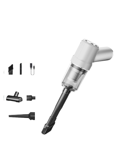 El Tipi Mini Ev Kablosuz Araç Süpürgesi-beyaz 05