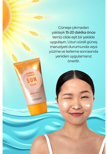 Verobene UV Shield Longwear Sun Güneş Kremi SPF50 40 ML