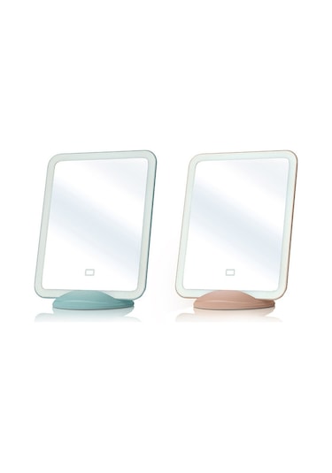 Sones Flydee Fd008-1 Taşınabilir Led Makyaj Aynası Braketli Duvara Asılı Dikey Çift Amaçlı Makyaj Aynası Pembe