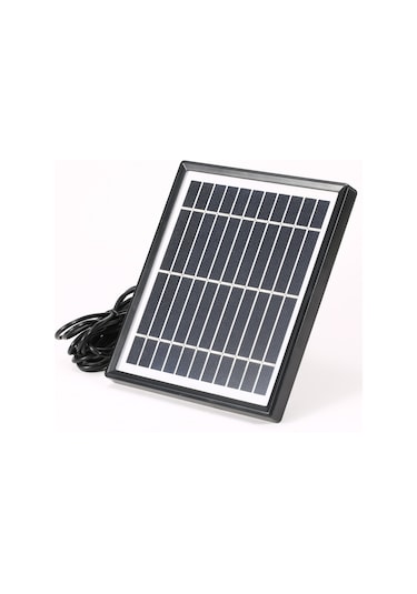 Yaozixa 5.5v 4w Mikro Usb Güneş Paneli - Dış Mekan Güvenlik Kamerası İçin Sürekli Enerji, 3m Kablolu 360 Ayarlanabilir Sopa Kamera Hariç