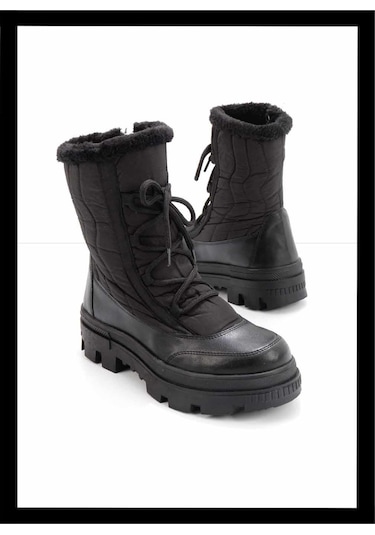 Siyah Kadın Bot & Bootie K02179744167 Siyah