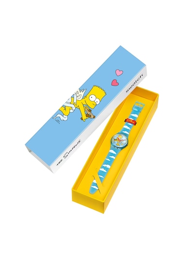 Swatch X Simpsons So28z115 Angel Bart Unisex Kol Saati