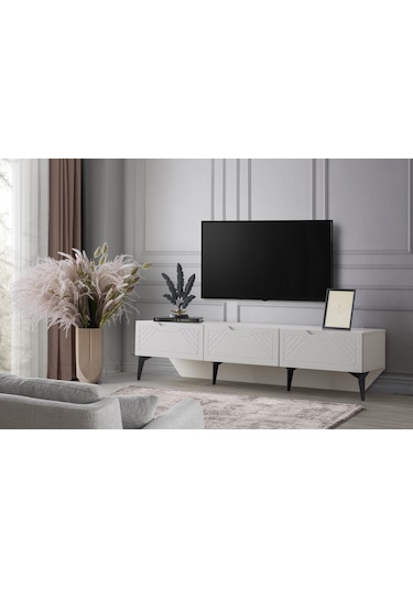 Dolunay Modern Membran Çekmeceli Tv Sehpası 180cm