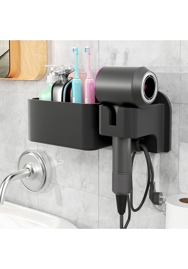 Wondernest Zımbasız Saç Kurutma Rafı, Lichen Makinesi İçin Pratik Çözüm Jm Siyah