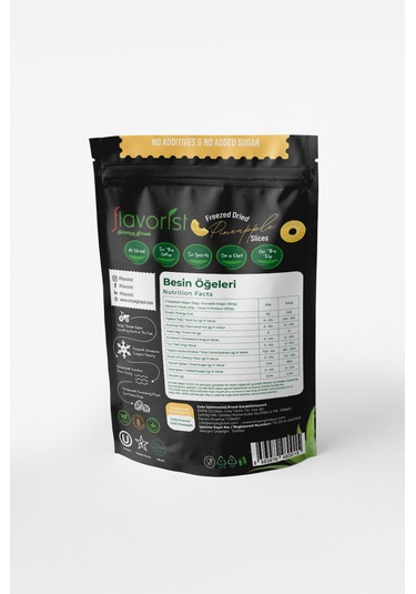 Dondurularak Kurutulmuş Ananas Dilimleri 20 Gram