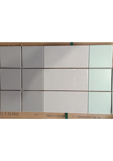 VitrA 10x20 Color Ral 7047 Açık Gri Parlak Duvar Seramiği