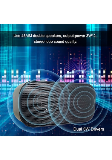Yaozixa Siyah Usb Hoparlör - 3w Çift Hoparlörlü, 1.1m Kablolu, Taşınabilir Masaüstü Müzik Çaları