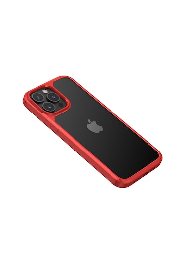 Zeyline Apple Uyumlu iPhone 13 Pro Max Zore Roll Kapak-kırmızı