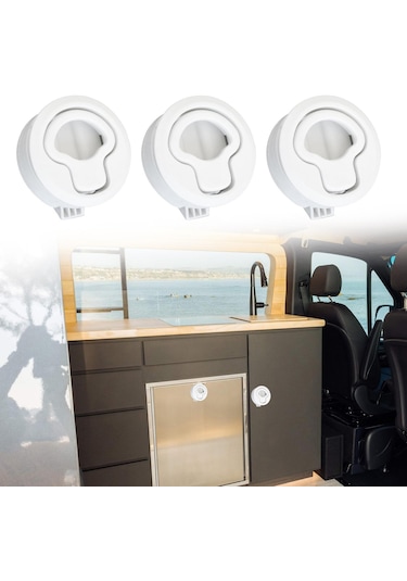 Suntek Magideal Gömme Soyunma Çekme Mandalı 3 Adet Beyaz