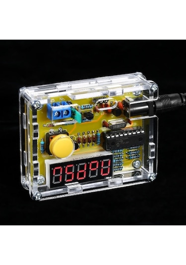 Moly 1hz-50mhz Frekans Ölçer Seti - Usb/9v Batarya Beslemeli - Transparan Kasa Siyah Siyah