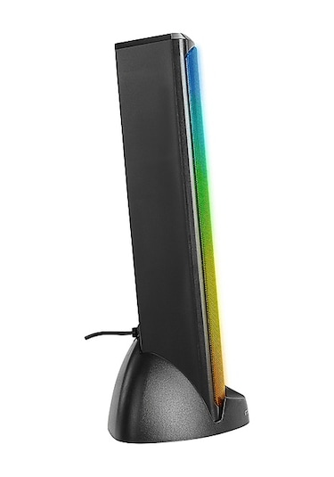 Mıkado MD-183 2.0 3W 2 Bluetooth RGB Aydınlatmalı Usb + 3.5 MM Usb 5V Hoparlör - Siyah