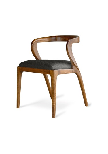 Akrep Antrasit Ceviz Ahşap Sandalye