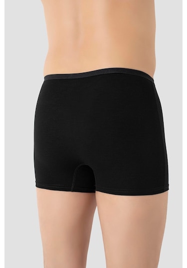 Arma Yıldız Erkek İnce Bel Lastikli Bambu Boxer Siyah 5'li Paket Siyah
