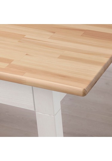 Mutfak Masası Takımı, Beyaz-kahverengi, 4 Sandalyeli beyaz