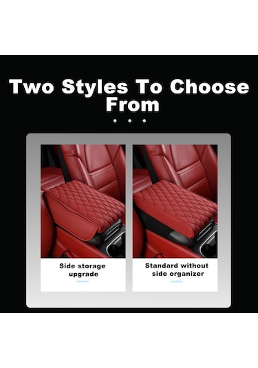 Siyah Seametal Araba Kol Dayama Minderi Pu Deri Bellek Köpük Merkezi Konsol Kol Dayama Kapağ 2 Depolama Cepler Kol Kolçak 54156291