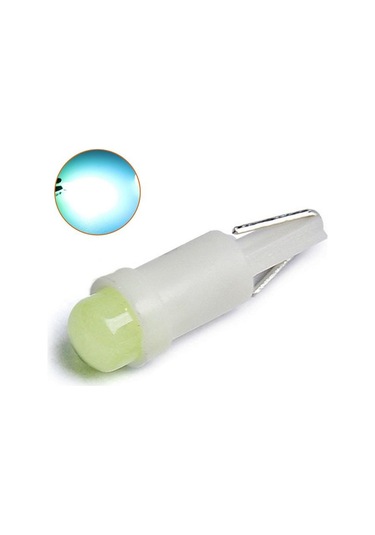 10 Adet T5 Led Işıkları W1.2w W3w Led Araç İç Işık Otomatik Yan Kama Pano Göstergesi Enstrüman Lamba Ampulü 4014 Led Süper Parlak Bebek Mavisi