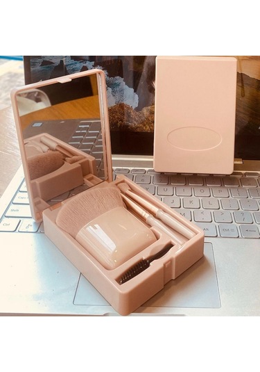 Suntek Gevşek Pudra Kadın Göz Farı Için Aynalı 4 Adet