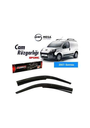 Peugeot Bipper 2007- Sonrası Mugen Tip Cam Rüzgarlık Sunplex