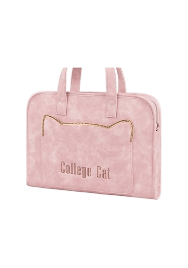 Geeksen 13.3/14 İnç Pembe İş Geçişi Dizüstü Bilgisayar Çantası - Tek Omuzlu, El Tutan Ve Çapraz Çantası Diğer