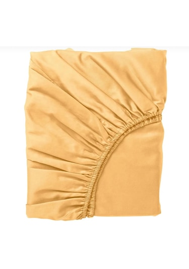 Gercella 180x200+30 Çift Kişilik Lastikli Çarşaf Sarı
