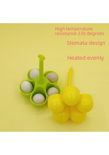 Youtek Yemek Grubu Silikon Yumurta Pişirici 5 Delikli Isı Dayanıklı Ev Çocuğu Yemekleri İçin Fırın Uyumlu Sarı Diğer