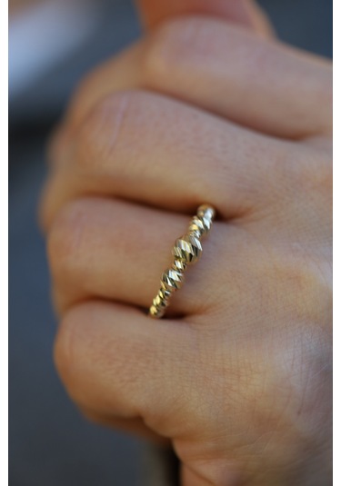 Yenigün Kuyumculuk 14 Ayar Altın Dorika Sıralı Yüzük Yzk26516