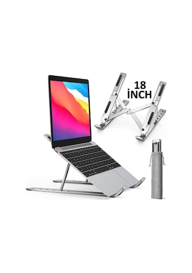 Alüminyum Ayarlı Laptop Apple Uyumlu MacBook Notebook Yükseltici Stand