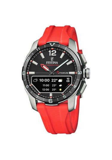 Festina F23000/c Connected D Red Erkek Kol Saati Metalik