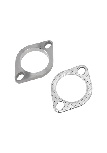 Hombey Stainless Steel Exhaust Flange Connection Kit - 2.5" 63mm - Universal Fit For Downpipe, Catback, Headers - High Sealing, Noise Reduction Tu-fln25