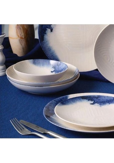 Güral Porselen Camelia 24 Parça 6 Kişilik Yemek Takımı Dg 30483 Beyaz