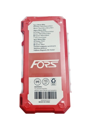 Fors 41 Parça Tornavida Ucu Ve Bits Seti Manyetik Vidalama Uçları Profesyonel Set