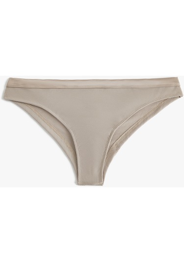 Koton Brief Külot Fitilli Saten Bel Detaylı Gri 4slk30162mk Gri
