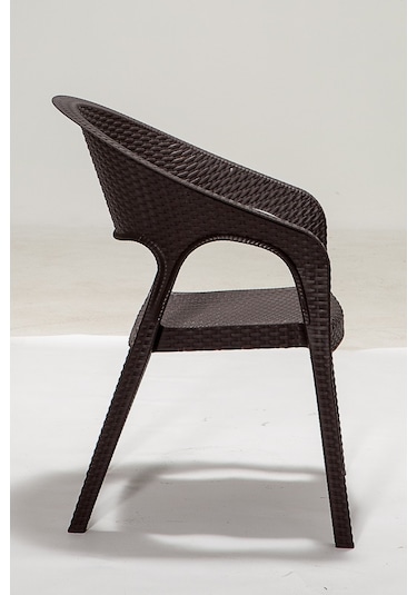 2 Adet Garden Kahve Sandalye / Balkon-bahçe-teras Kahverengi