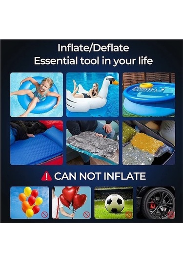 Diğer Elektrikli Hava Pompası Pil İle Şarj Edilebilir Hava, Şişirme Hafif Ve Kullanışlı