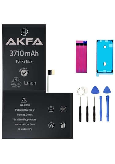 Akfa Apple Uyumlu iPhone  Xs Max Telefon Batarya- 3710 Mah Tamir Seti Model:acemt259