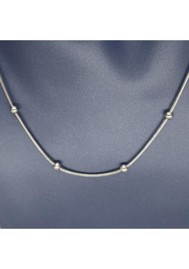 Gökyüzü İncisi Toplu Kadın Genç Kolye Gümüş