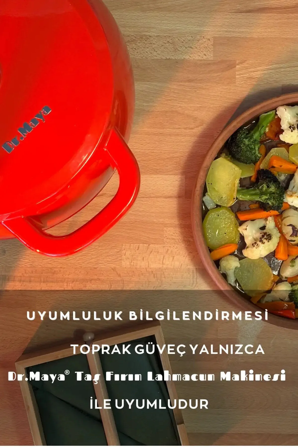 Derin Yuvarlak Toprak Güveç 30 Cm Yüksek Isıya Dayanıklı, Geleneksel Taş Fırın Lezzeti Toprak