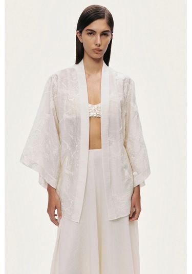 N26yn11149 Nocturne Kimono Ekru