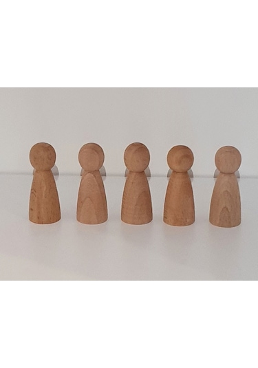 Waldorf Montessori Peg Bebek 5'li Mini İnsancık Nins Kırtkırt ...