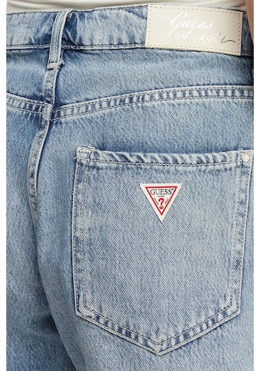 Guess Bayan Şort W6gd74 D0726 Skv1 Lacivert